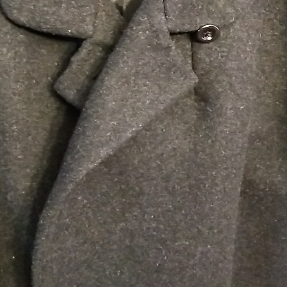Men's long wool dress coat - Picture 4 of 5